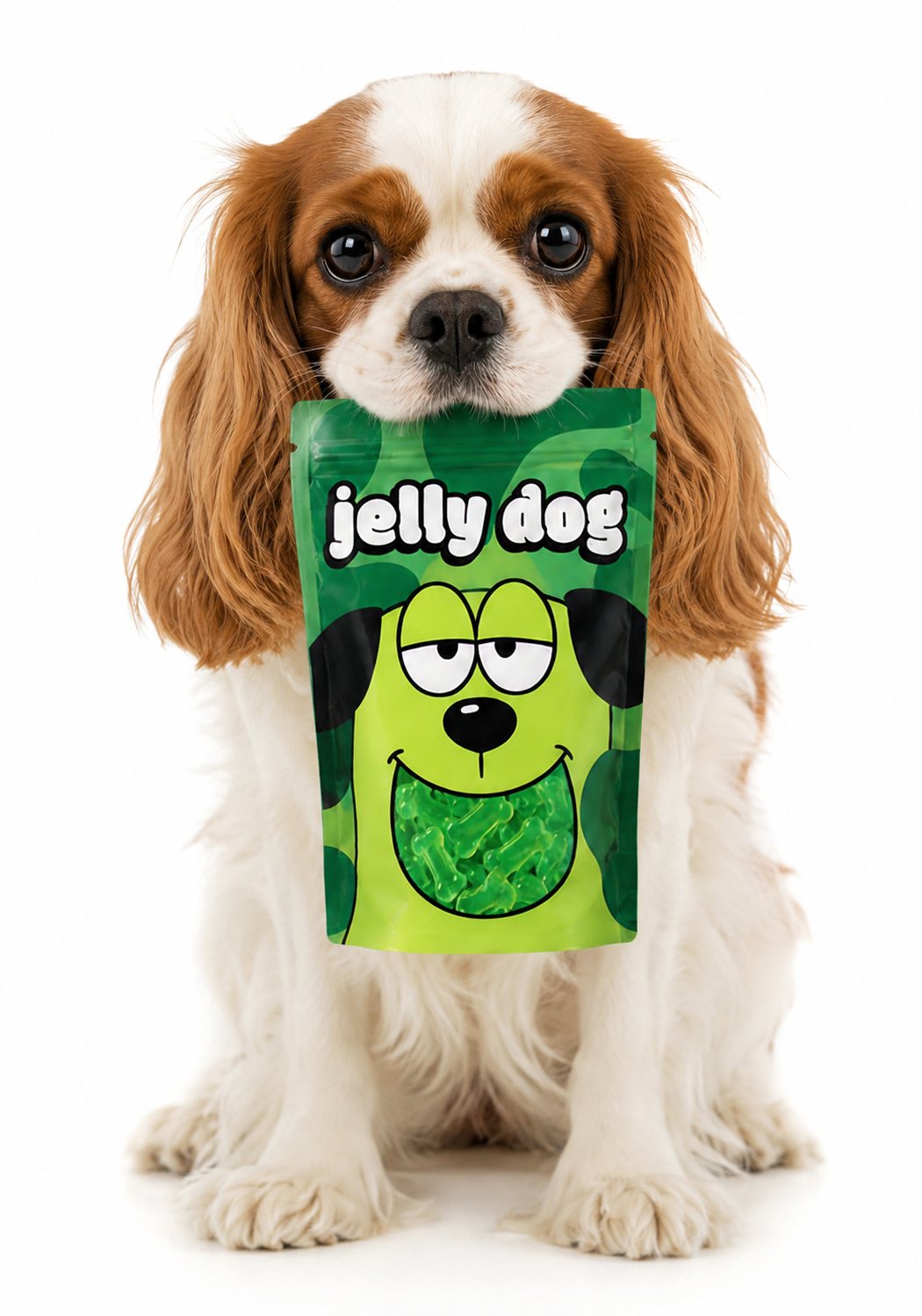 Cachorro com jelly dog